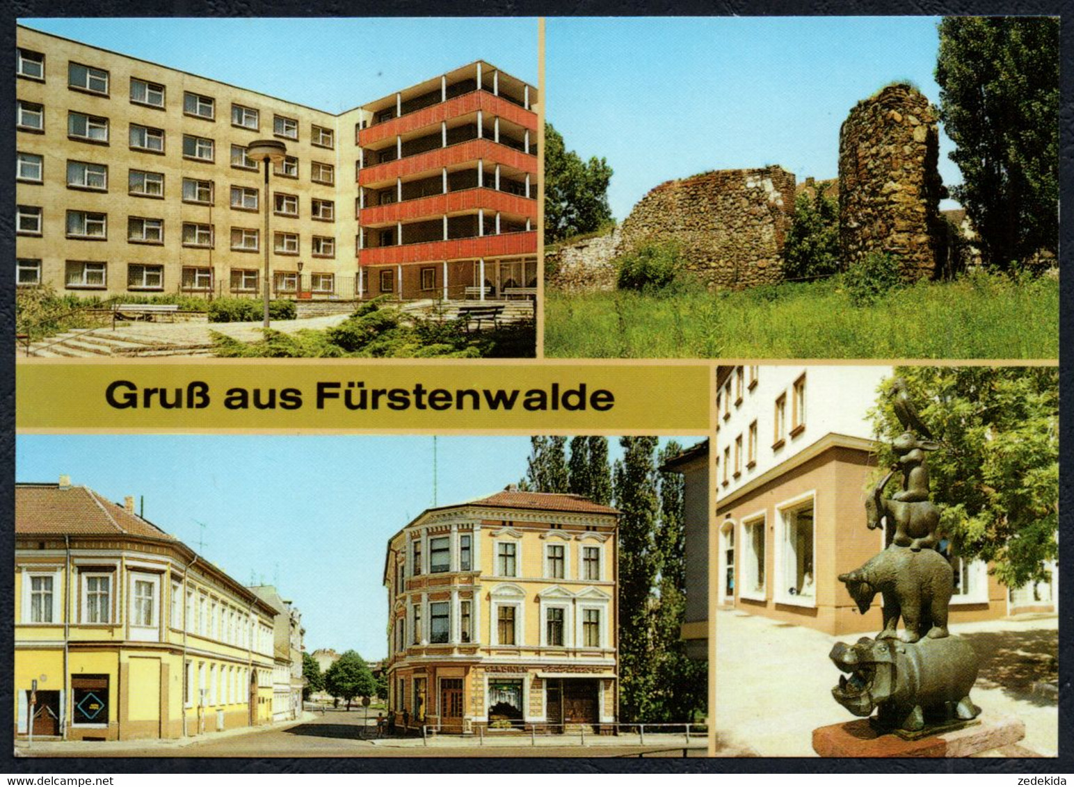 F5236 - TOP Fürstenwalde Neubauten Brunnen - Bild Und Heimat Reichenbach - Fürstenwalde