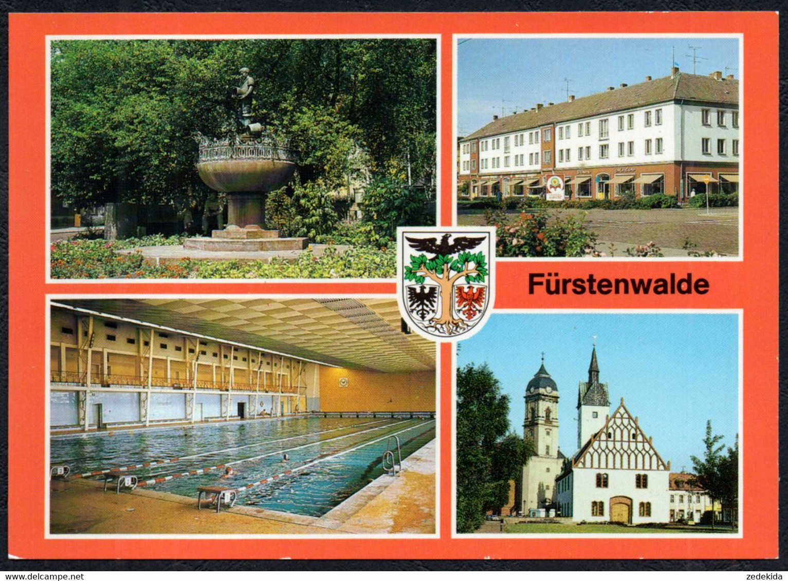 F5240 - TOP Fürstenwalde Rathaus Schwimmbad - Bild Und Heimat Reichenbach - Fürstenwalde