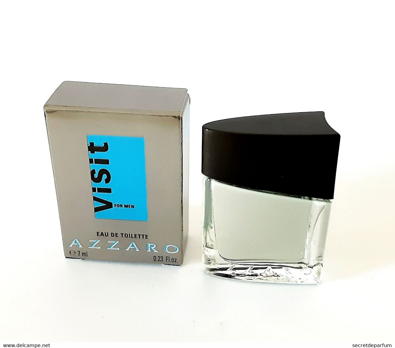 Miniatures De Parfum  VISIT FOR MEN De AZZARO   EDT 7 Ml  + Boite - Miniatures Hommes (avec Boite)