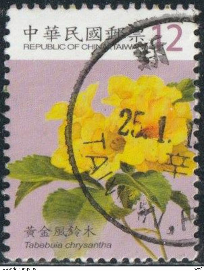 Taïwan 2009 Yv. N°3201 - Tabebuia Chrysantha - Oblitéré - Used Stamps