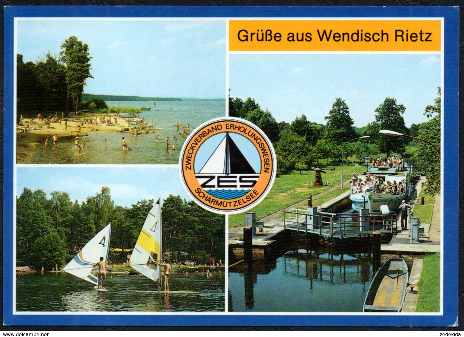 F5251 - TOP Wendisch Rietz Kr. Beeskow Schwarzhorn Schleuse Scharmützelsee - Bild Und Heimat Reichenbach - Beeskow