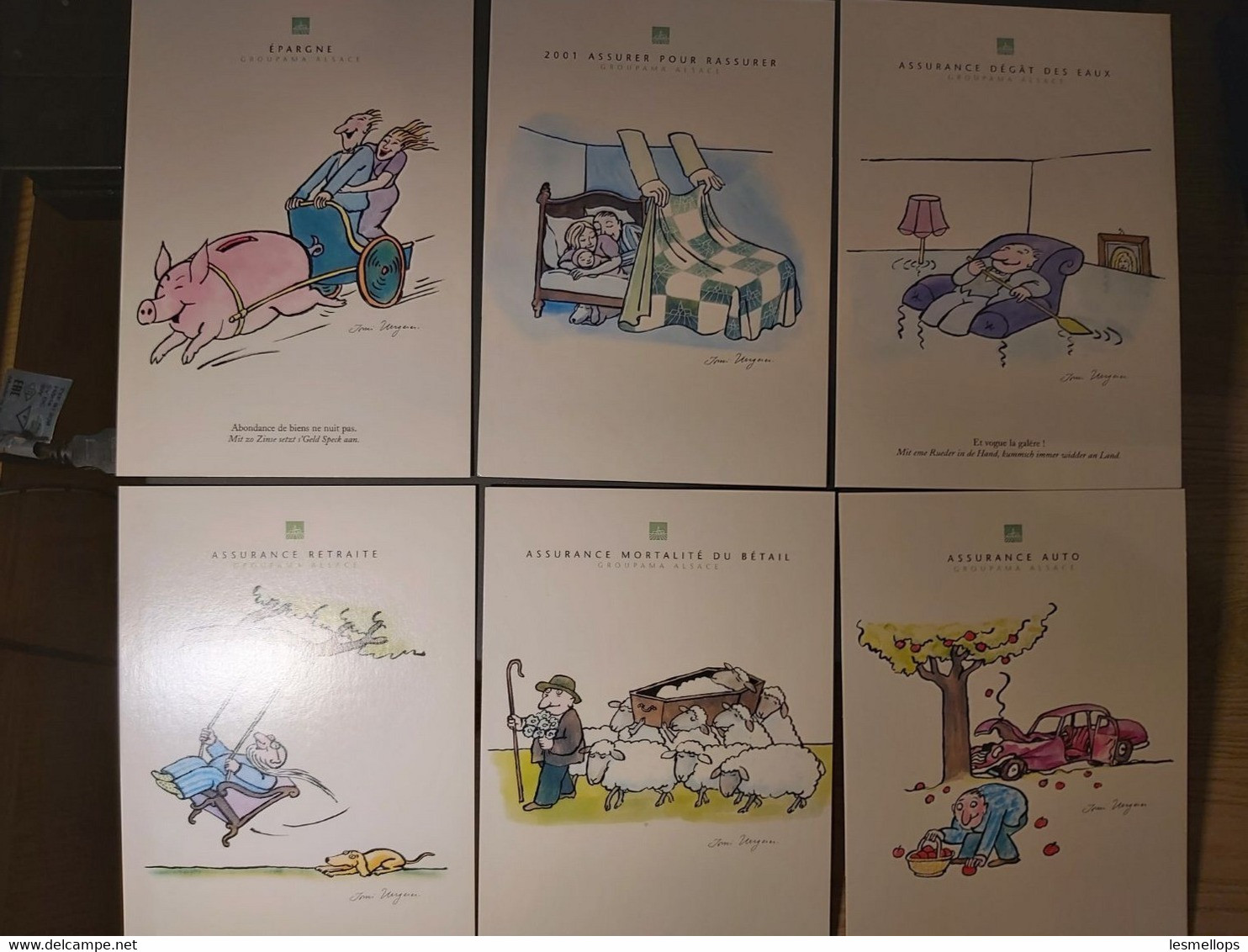 CPM Tomi Ungerer - 2001 - CP 04 à 17 - Série De 14 Cartes Postales Pour Assurances Groupama - Ungerer