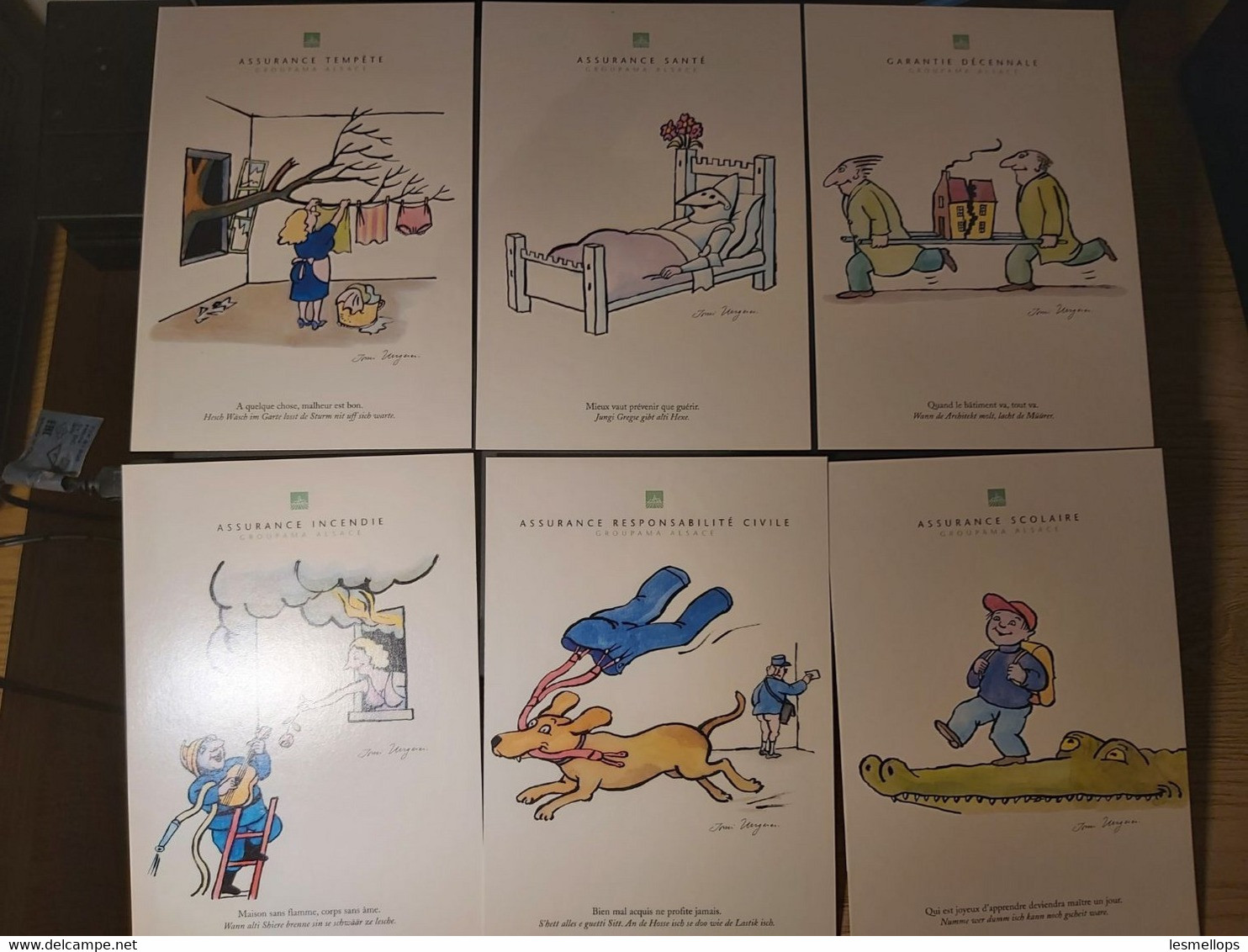 CPM Tomi Ungerer - 2001 - CP 04 à 17 - Série De 14 Cartes Postales Pour Assurances Groupama - Ungerer