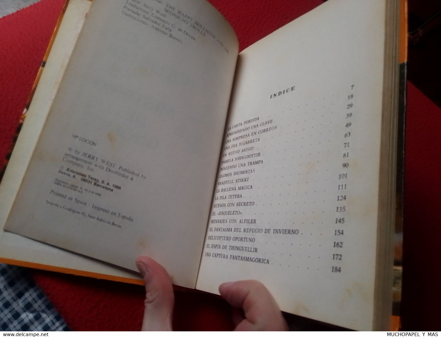 LIBRO LOS HOLLISTER Y EL MISTERIO DE LOS GNOMOS JERRY WEST Nº 33 EDICIONES TORAY 1986 TAPA DURA VER (SPANISH LANGUAGE).. - Libros Infantiles Y Juveniles