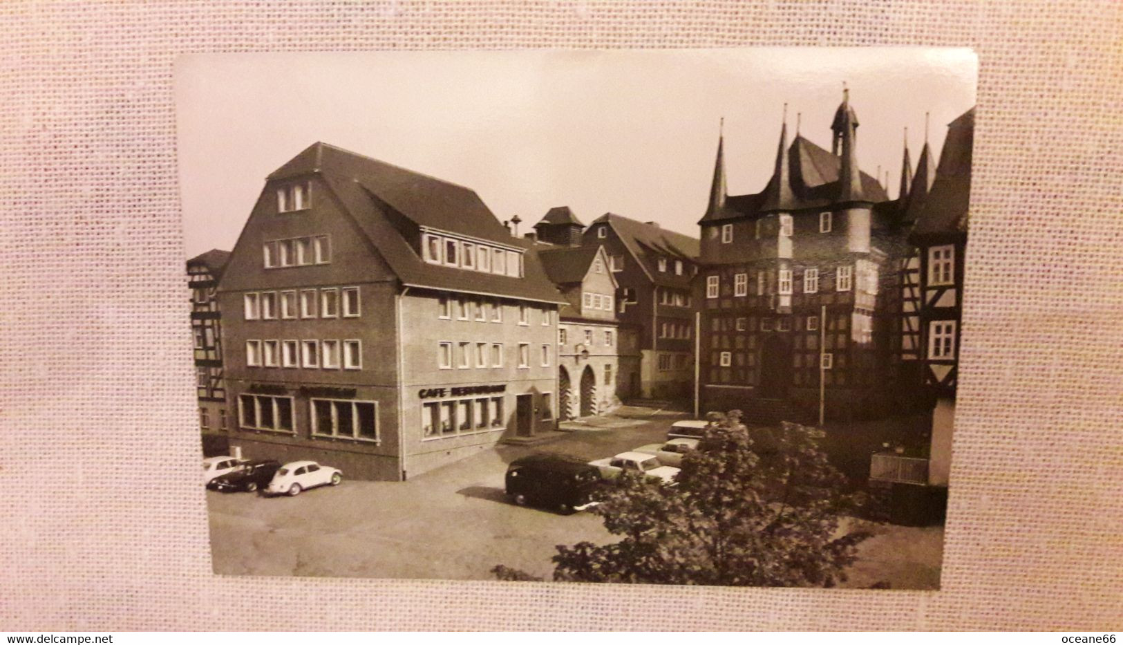 D- Frankenberg /Eder Hotel Ortwein Hotel Sonne Am Zehntürmigen Rathaus VW Volkswagen - Frankenberg (Eder)