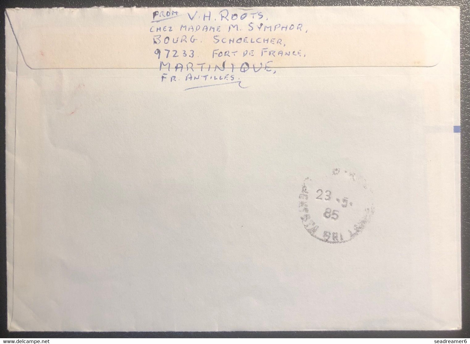 Martinique Lettre 1985 Liberté Obl De Fort De France Pour LONDRES Puis Nouvel Affranchissement Pour Réexpédion SRI LANKA - Storia Postale