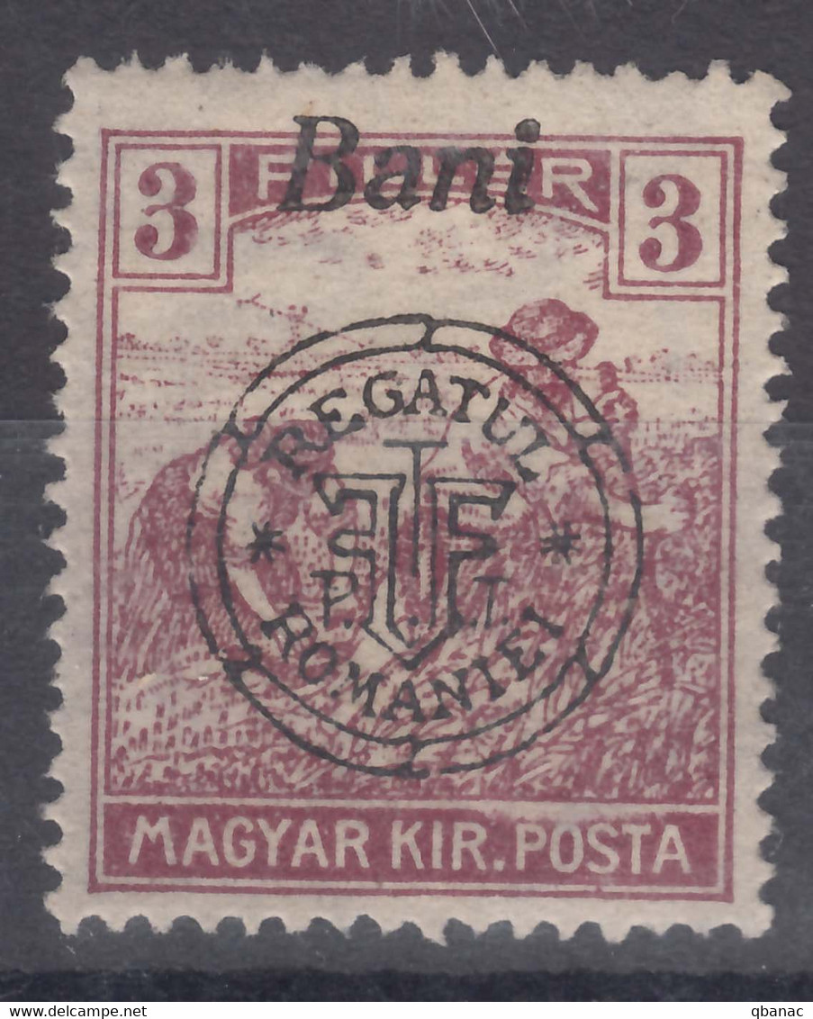 Romania Overprint On Hungary Stamps Occupation Transylvania 1919 Mi#27 II Mint Hinged - Transylvanie