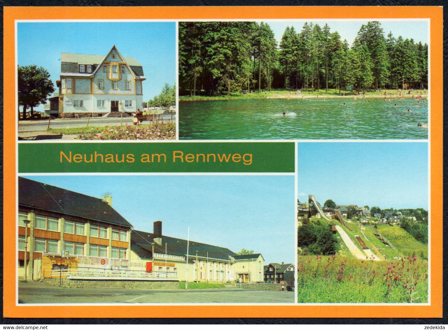 F5266 - TOP Neuhaus Am Rennsteig Kulturhaus Erich Weinert HO Gaststätte Hotel Hirsch - Bild Und Heimat Reichenbach - Neuhaus