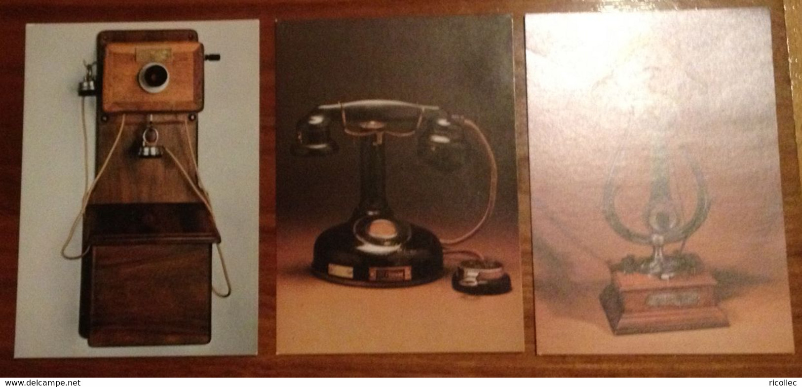 3 Postcards Historique Des Telecomunications Telecommunication History 1906 - 1910 - 1924 - Photos