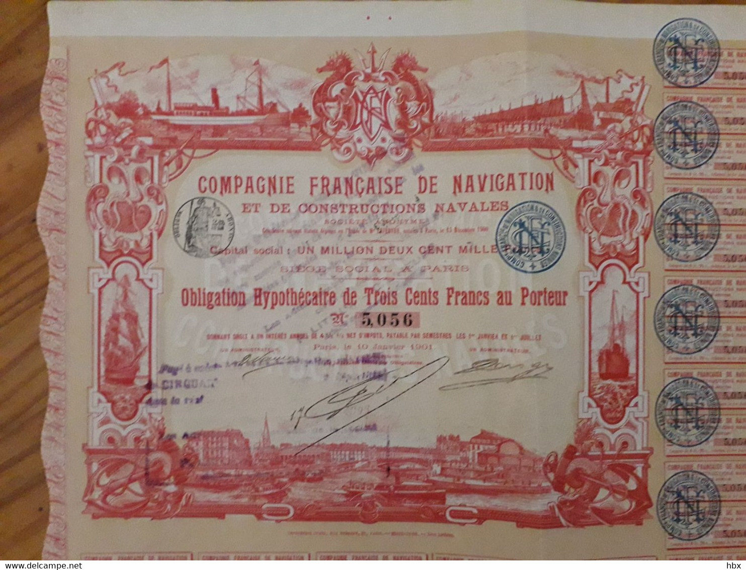 Compagnie Francaise De Navigation Et De Constructions Navales - 1901 - Navy