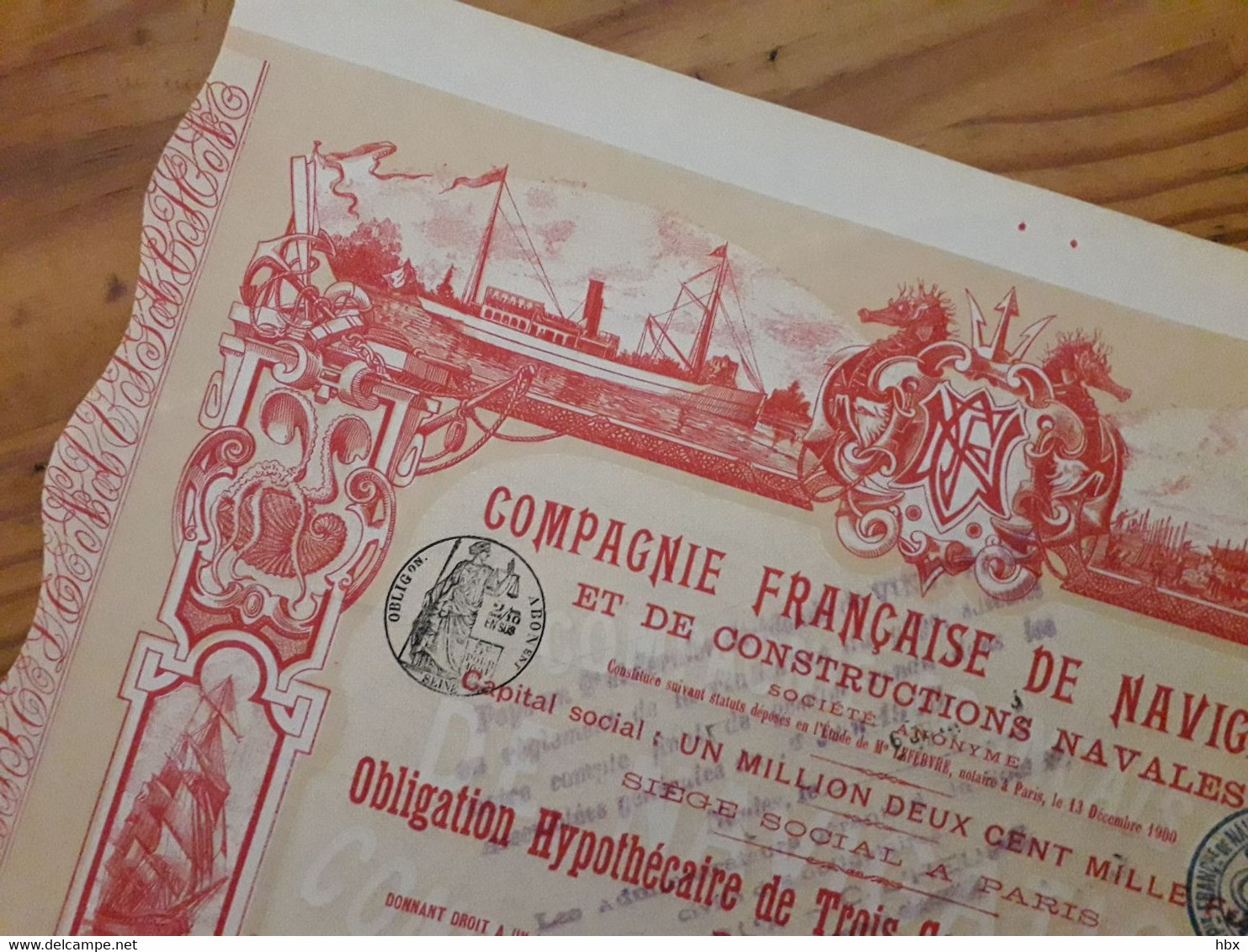 Compagnie Francaise De Navigation Et De Constructions Navales - 1901 - Navegación