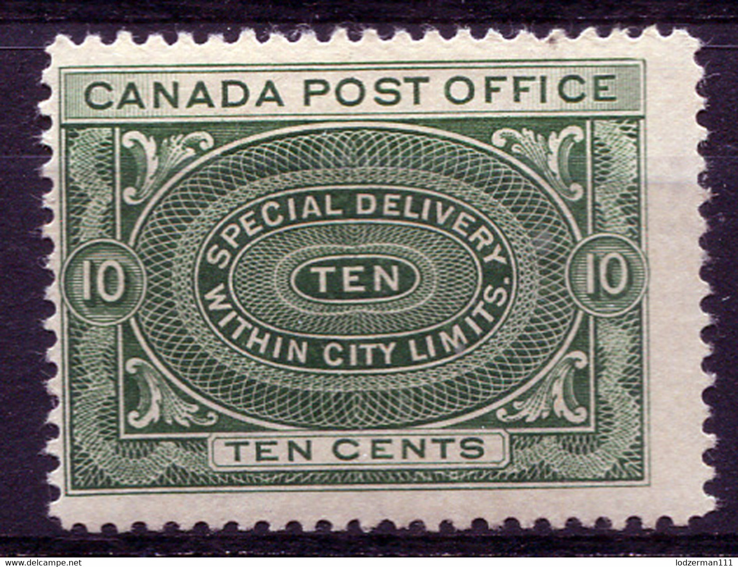 CANADA 1898 - Yv.1 (Mi.73, Sc.E1) MH (VF) - Special Delivery