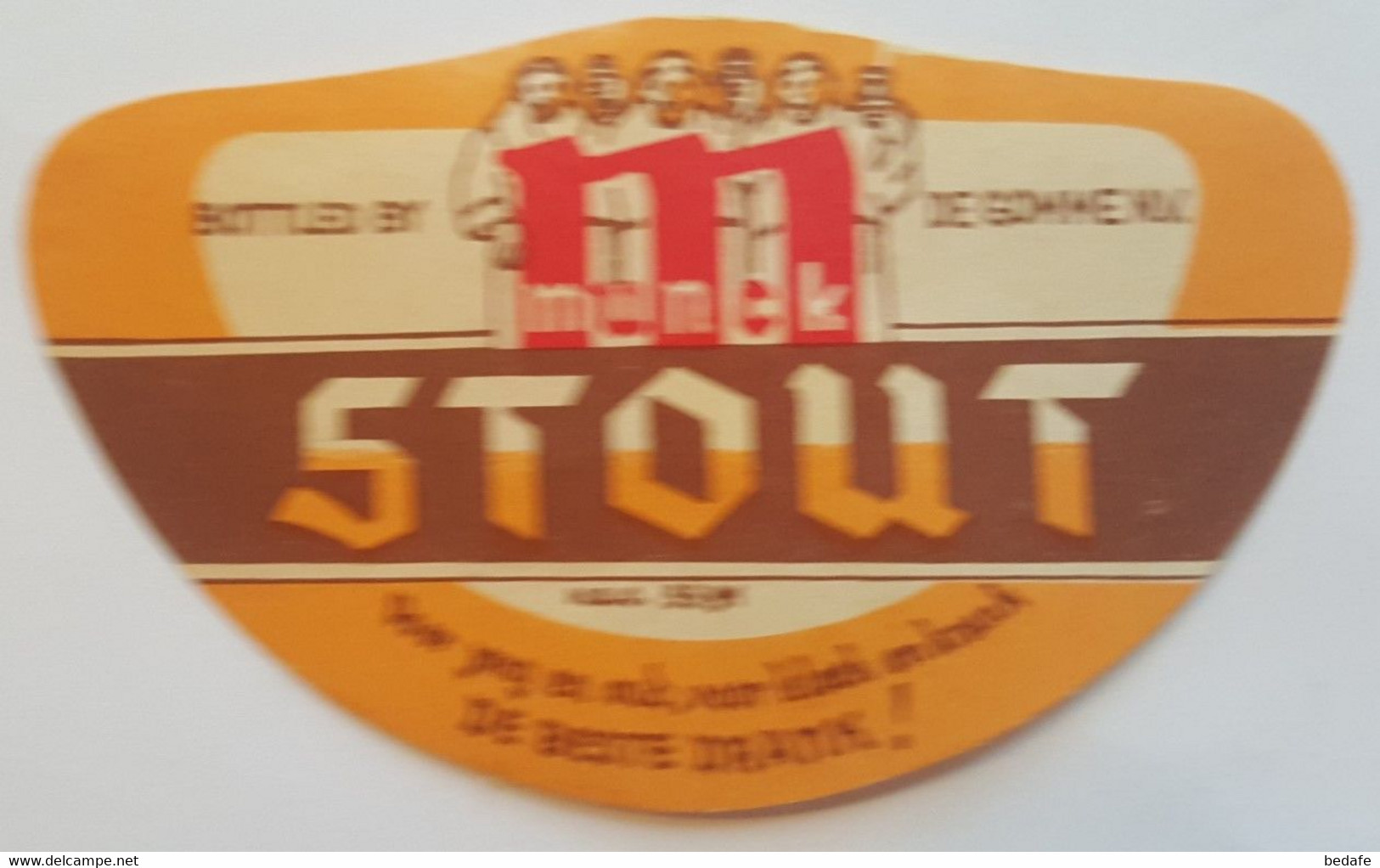 ETIQUETTE BROUWERIJ DE GOMME RUDDERVOORDE MUNCK STOUT -1 - Bier