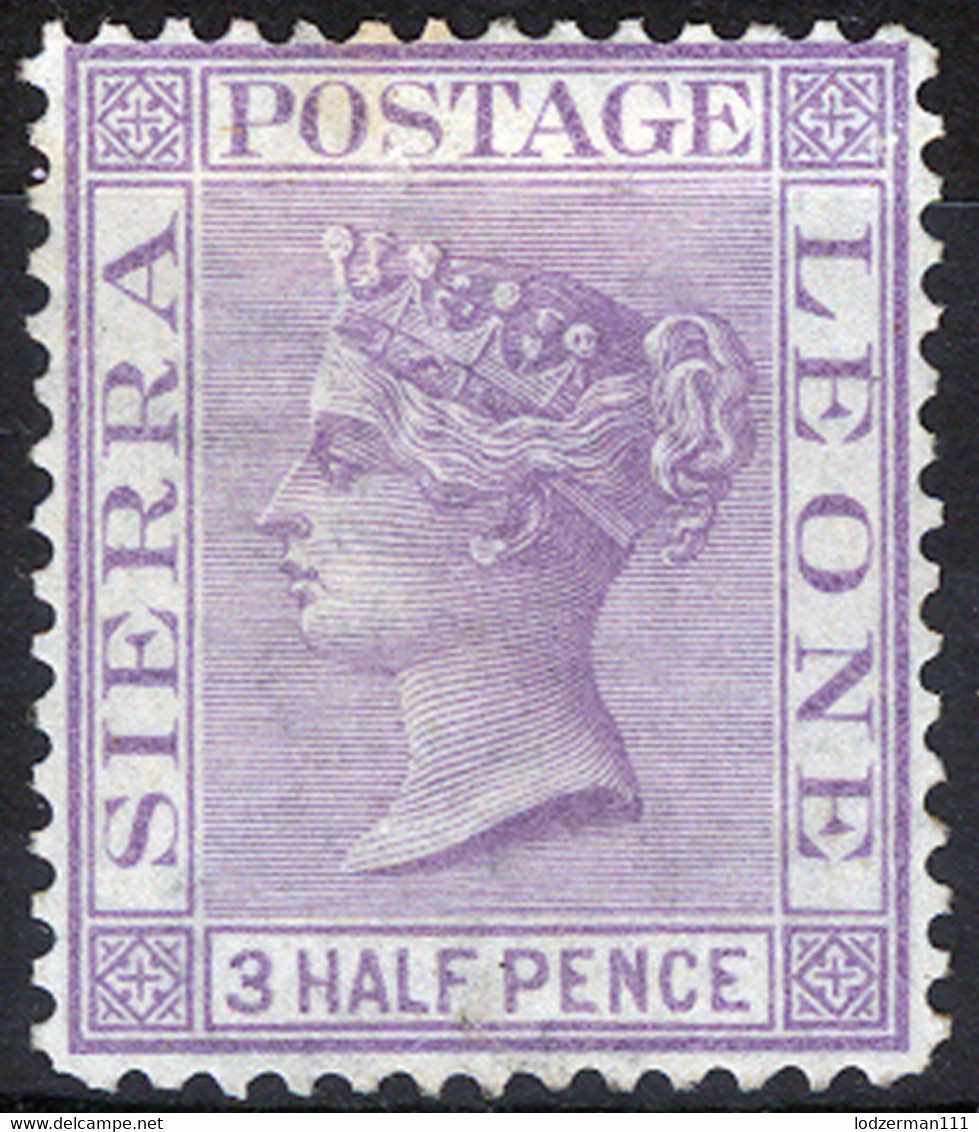 SIERRA LEONE 1876 (wmk CC Perf.14) - Yv.12 (Mi.9, Sc.13) MH (VF) Perfect - Sierra Leone (...-1960)