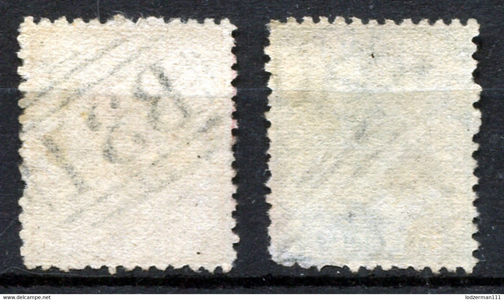 SIERRA LEONE 1872 Lying Wmk CC Perf.12.5 - Yv.7+9 (Mi.5A+7A, Sc.8+10) Used - Sierra Leona (...-1960)