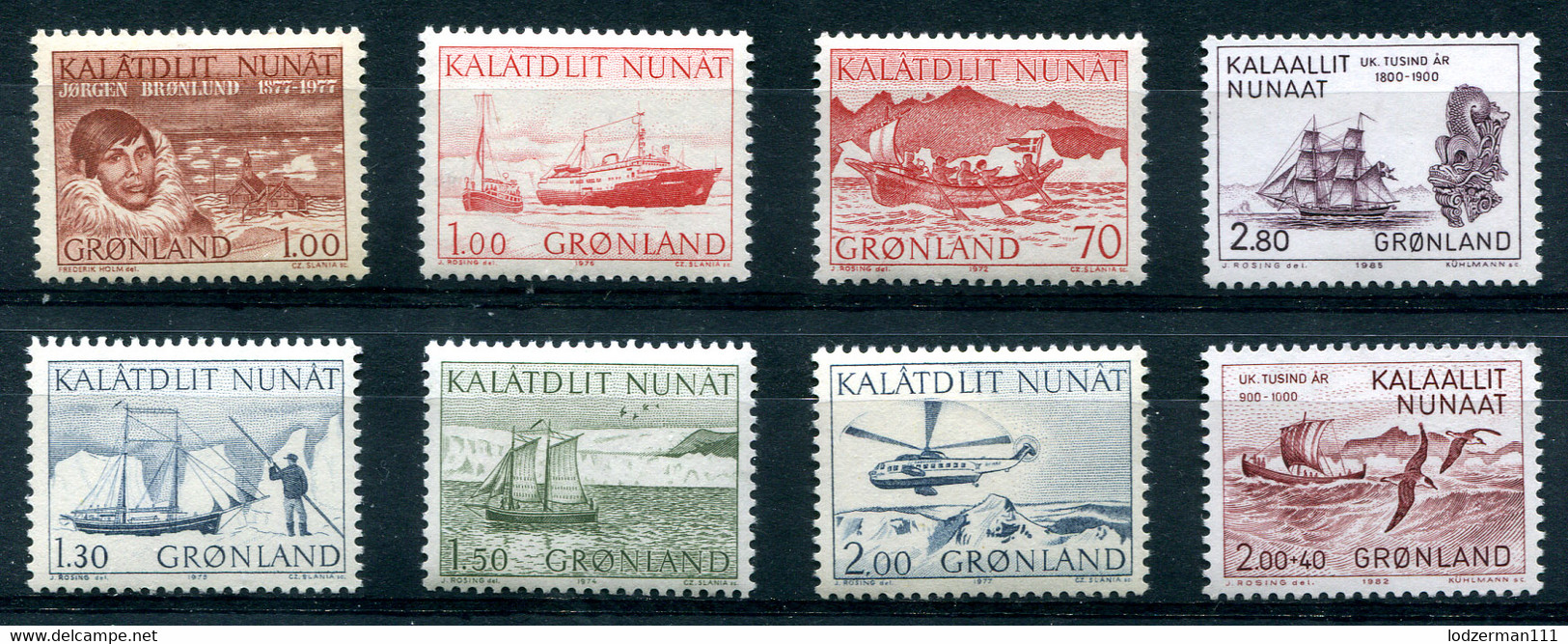 GREENLAND - Cz. Slania Engraved Stamps (mix) - Unused Stamps