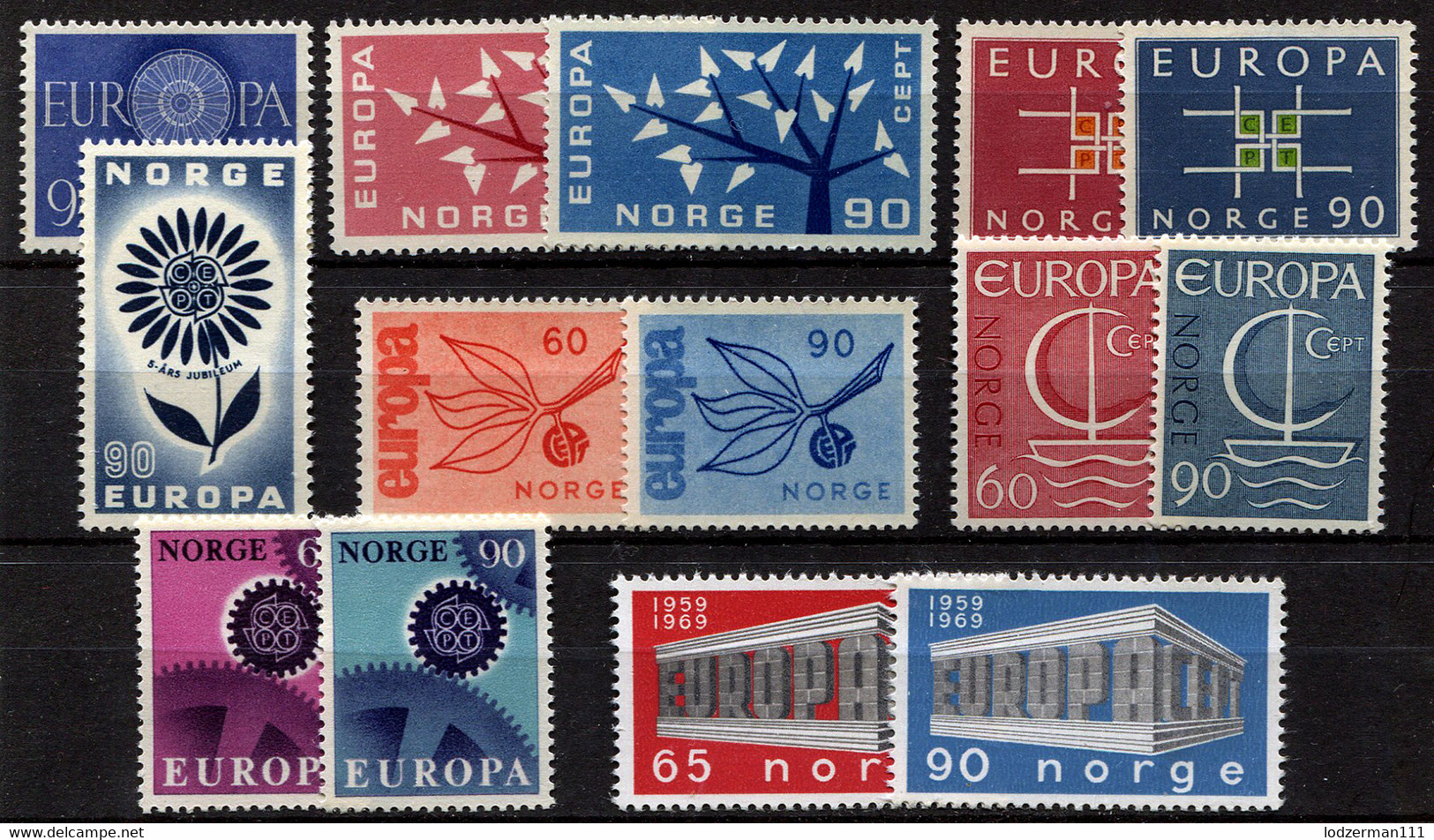 NORWAY - Europa CEPT 1960-69 (compl.) MNH (postfrisch) VF - Ungebraucht