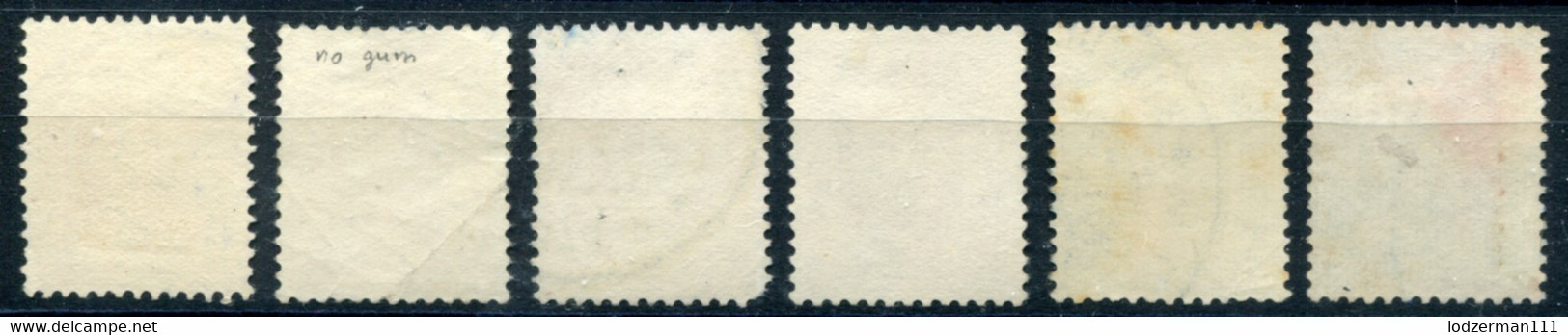 1937 Consular Fee - 6 Rare Stamps (mix) - Revenue Stamps