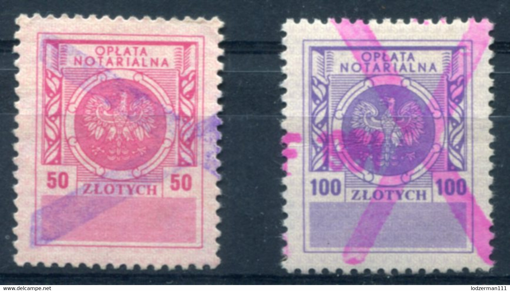 1968 NOTARY FEES #4-5 (VF) - Fiscali