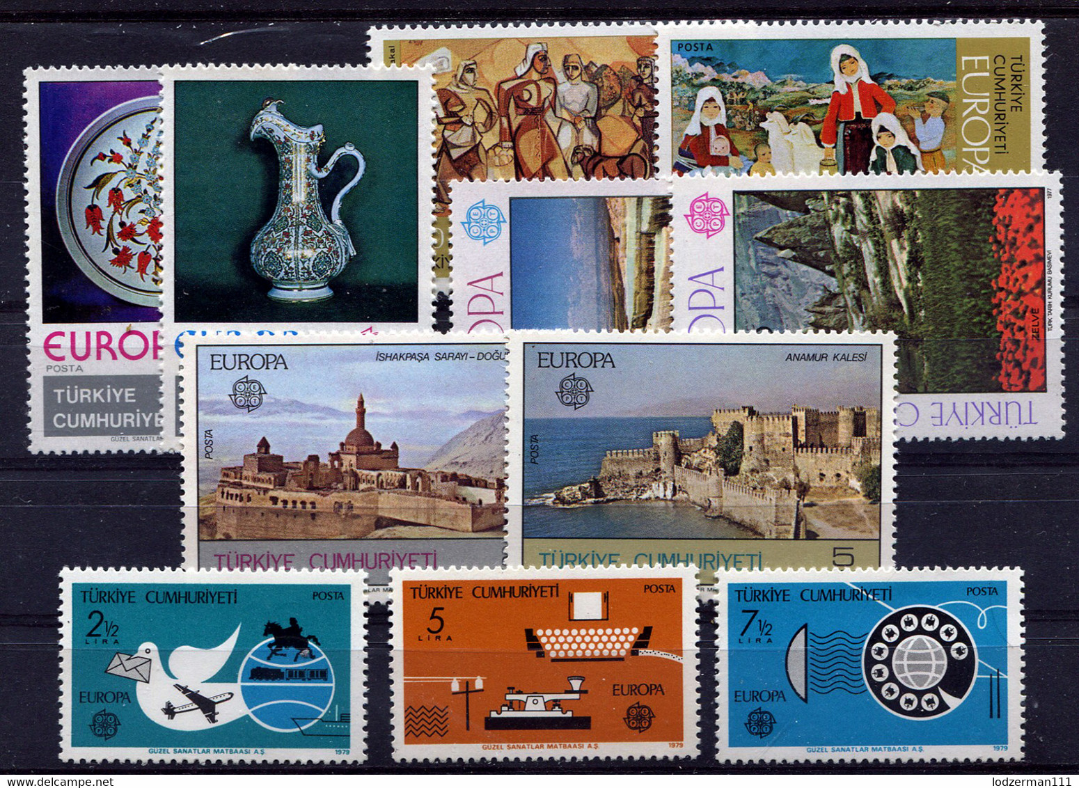 TURKEY - Europa CEPT 1975-79 MNH (postfrisch) VF - Unused Stamps