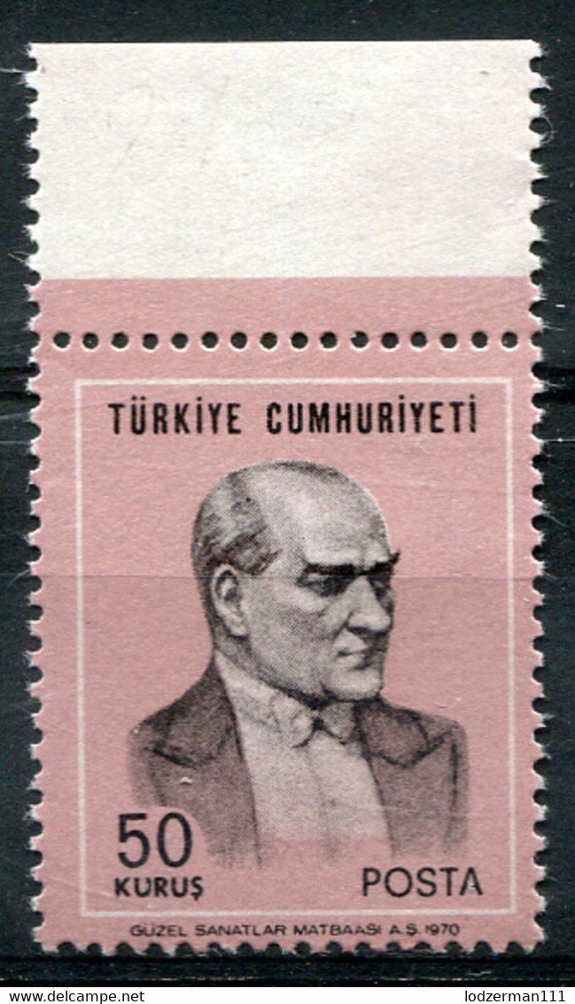 TURKEY 1971 Perf.13.75x13.25 - Mi.2170B MNH (postfrisch) Perfect (VF) - Unused Stamps
