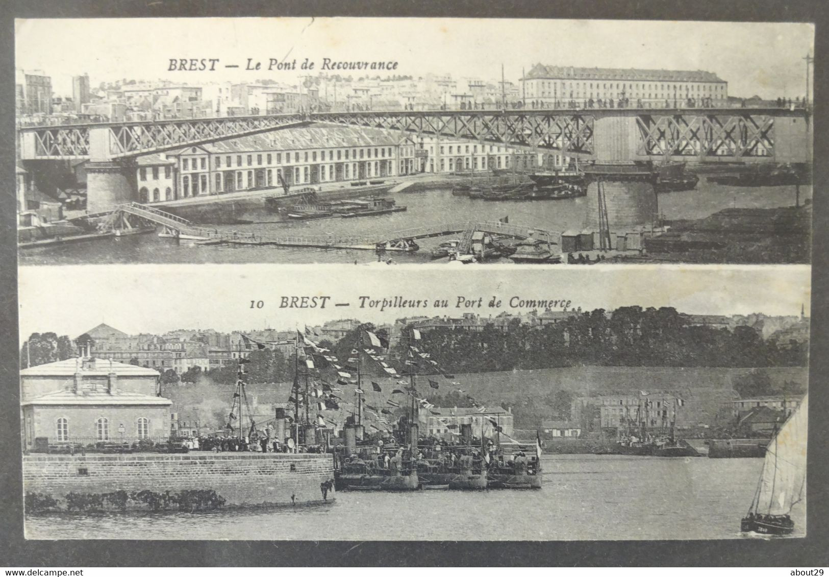 CPA 29 BREST - Le Pont De Recouvrance - Torpilleurs Au Port De Commerce - Artaud 10 - Réf. Y 120 - Brest
