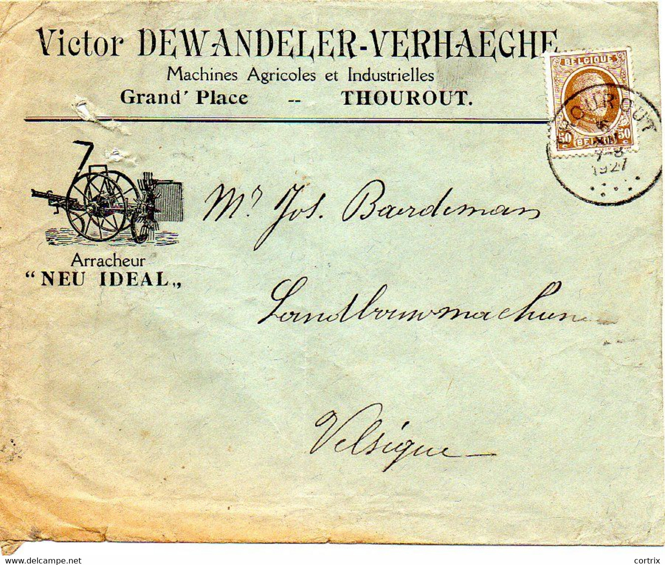 Omslag Dewandeler-Verhaeghe Torhout 1927 - Agriculture