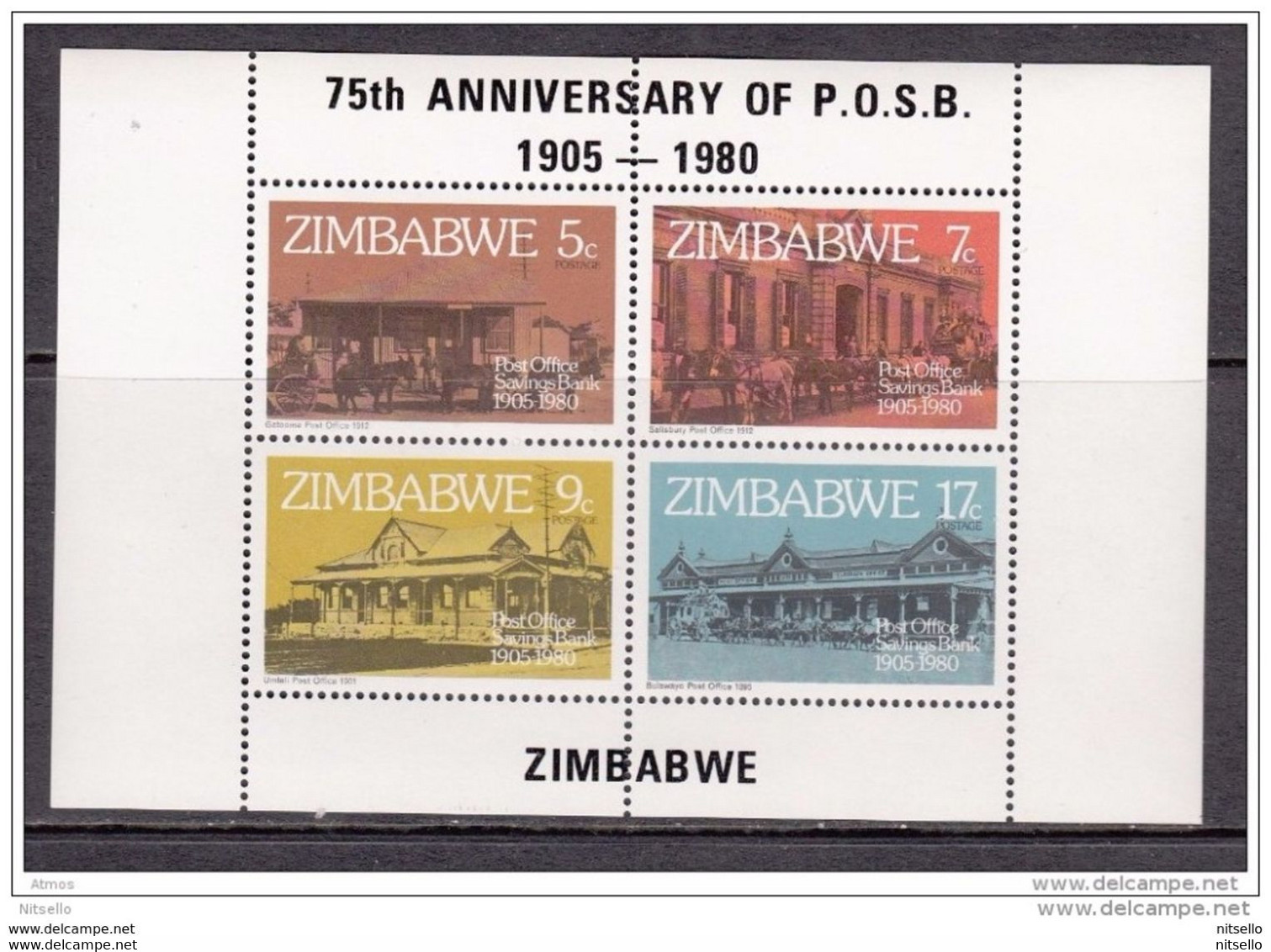 LOTE 1710 /// (C050) ZIMBAWE 1980 BLOCK 6 **MNH // CATALOG//COTE: 2.,45 EUR  ¡¡¡ OFERTA - LIQUIDATION - JE LIQUIDE !!! - Zimbabwe (1980-...)