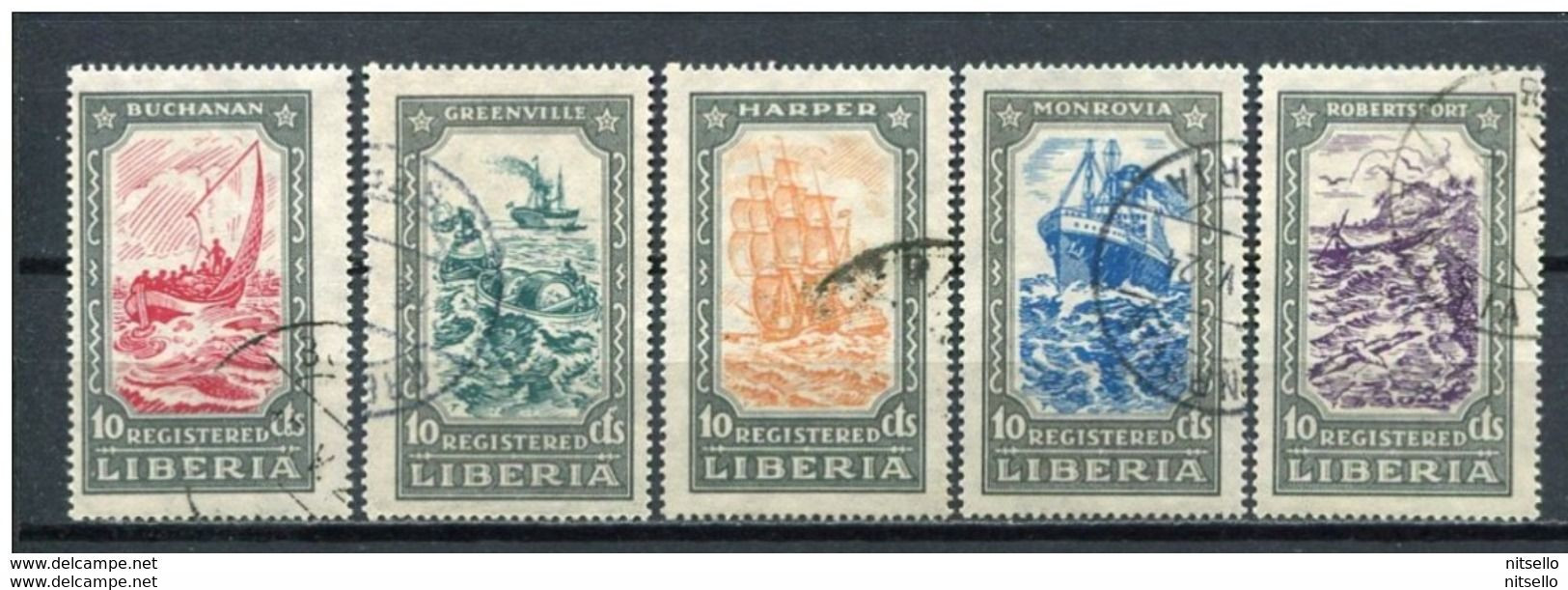 LOTE 1875-2   ///  (C060) LIBERIA YVERT Nº: 246/50  ¡¡¡ OFERTA - LIQUIDATION - JE LIQUIDE !!! - Liberia