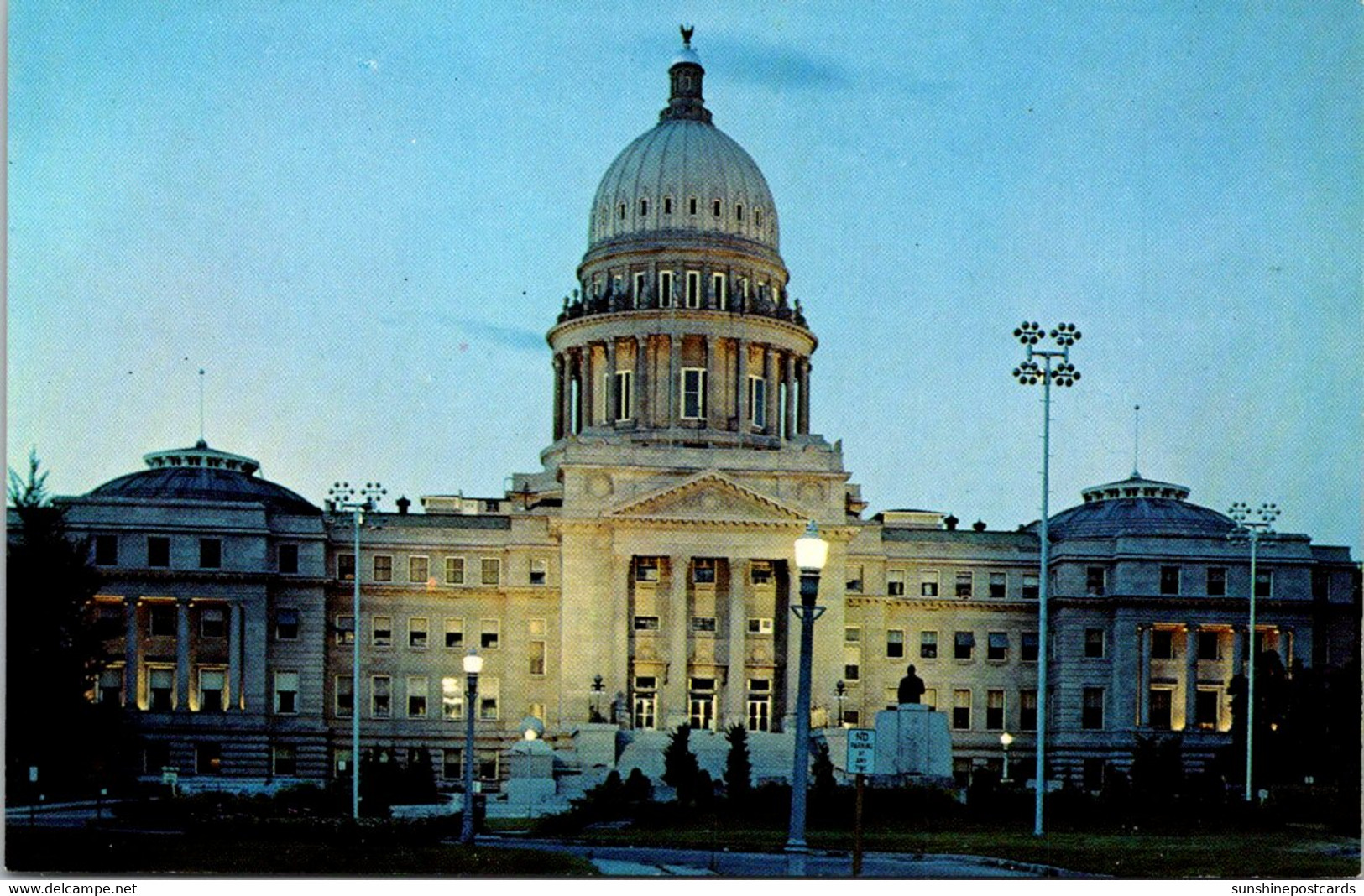 Idaho Boise State Capitol Building At Night - Boise