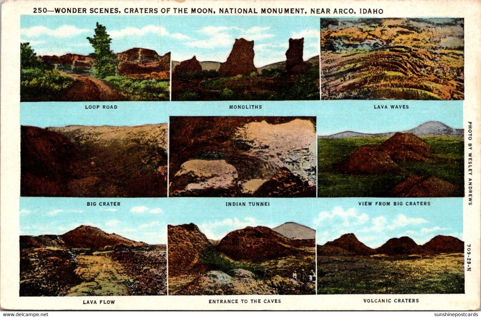 Idaho Craters Of The Moon National Monuments Wonder Scenes Multi View - Other & Unclassified