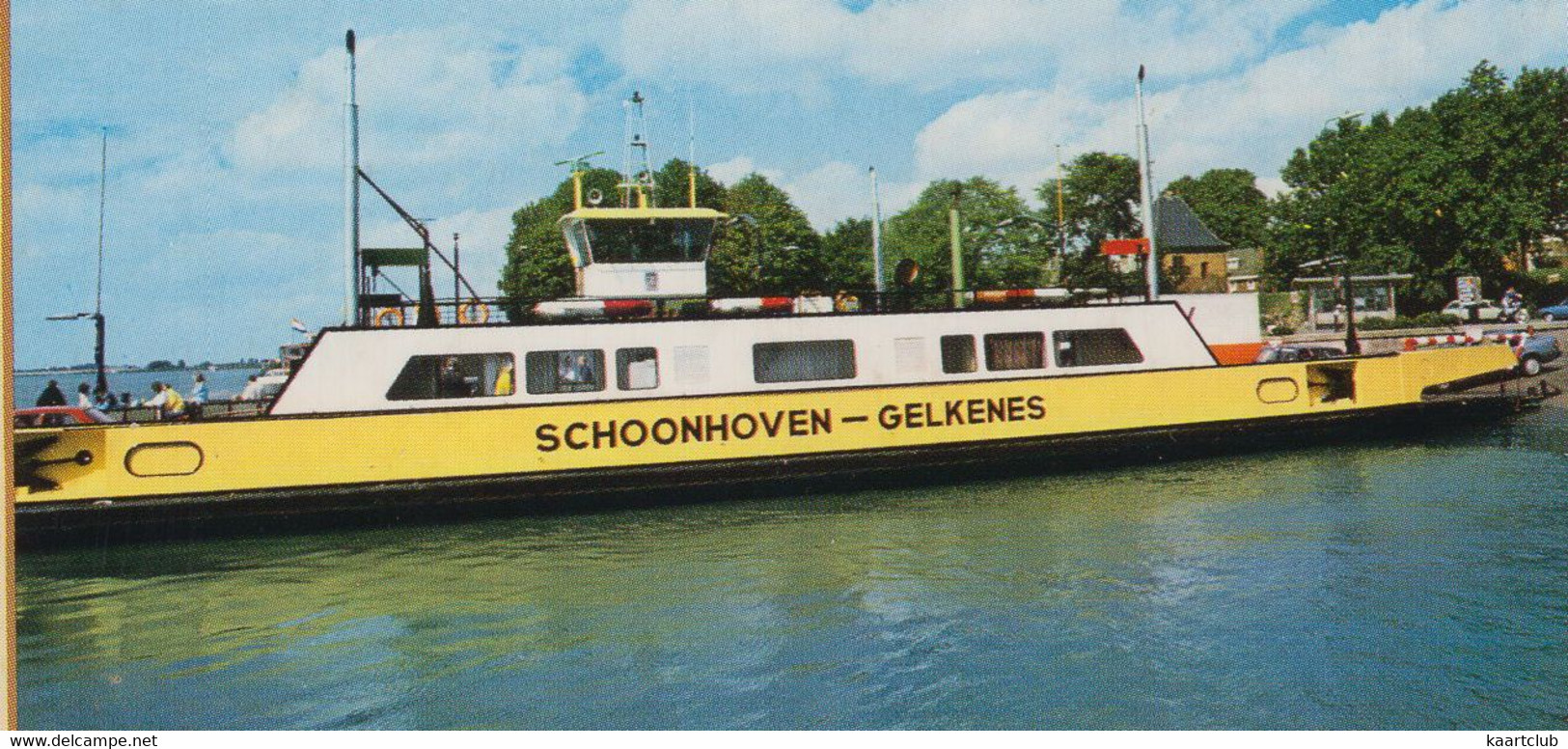 Groeten Uit Schoonhoven - (Zuid-Holland, Nederland) - SCH 9 - Veerboot 'Schoonhoven - Gelkenes'- Ferry - Schoonhoven