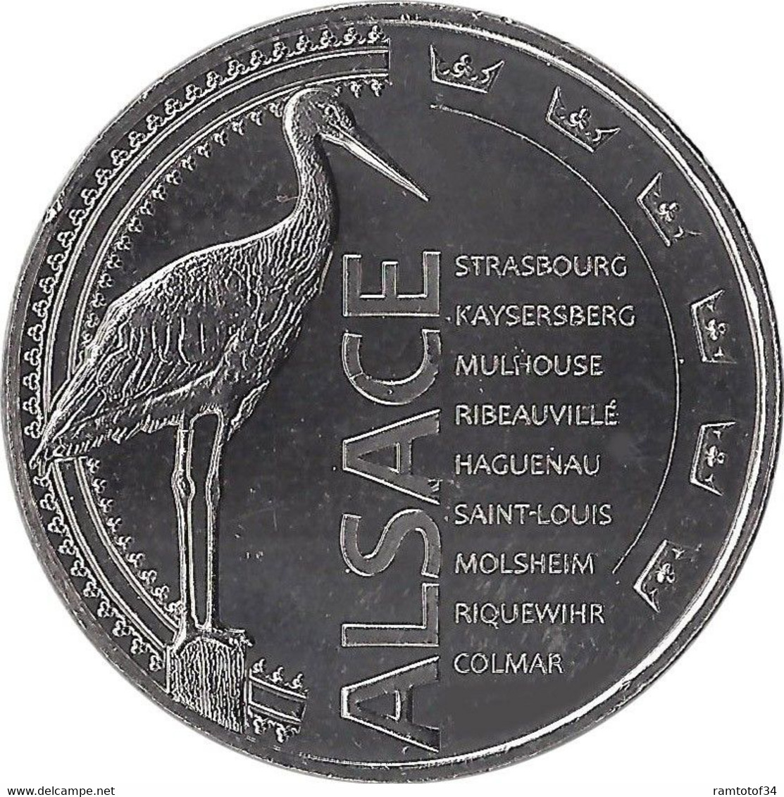 2019 MDP443 - INFOPUCE - OMS - La Cigogne (couleur Or) / MONNAIE DE PARIS 2019 - 2019