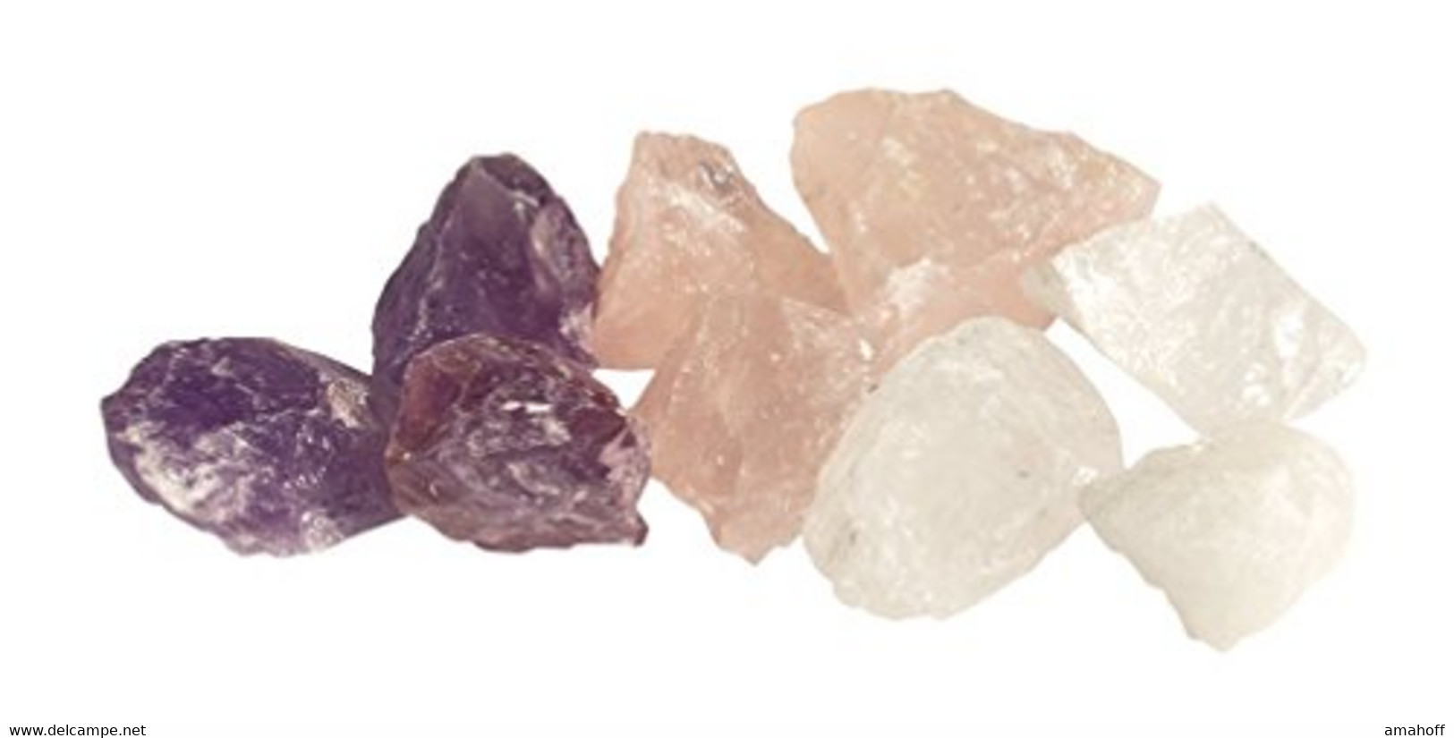 Je 100 Gramm Bergkristall, Rosenquarz Amethyst - Altri & Non Classificati