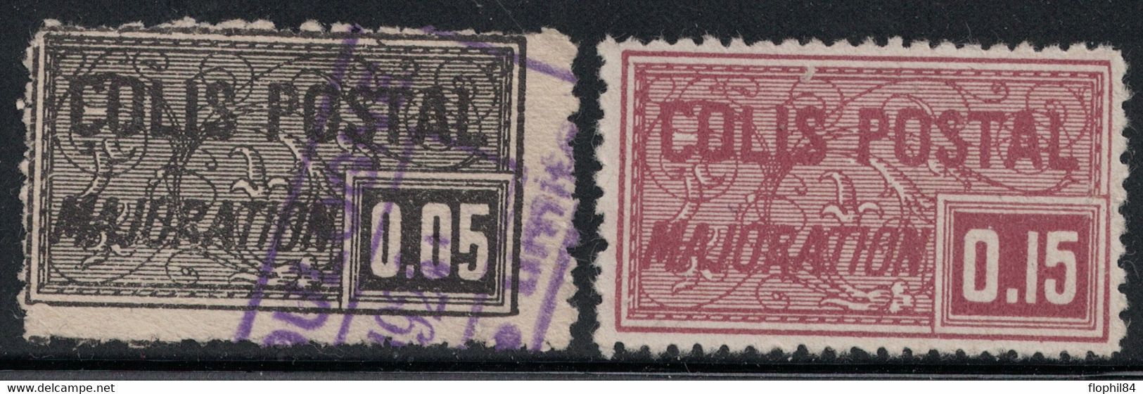 COLIS POSTAUX - N°15 OBLITERE ET N°16 - NEUF SANS GOMME - COTE 2€50. - Neufs