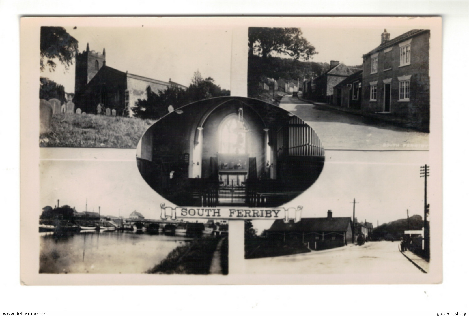 DG2472 -SOUTH FERRIBY - MULTIPLE PHOTO POSTCARD - Other & Unclassified