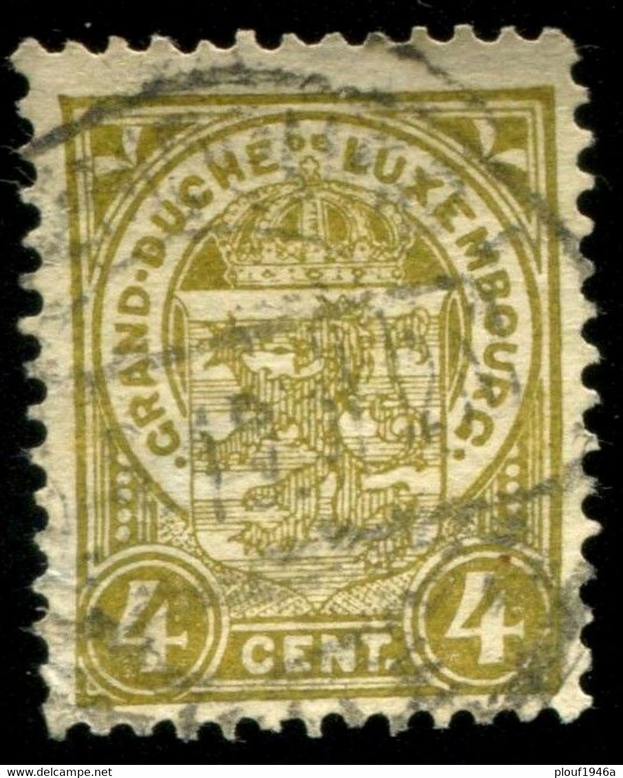 Pays : 286,02 (Luxembourg)  Yvert Et Tellier N° :    91 (o) - 1907-24 Coat Of Arms