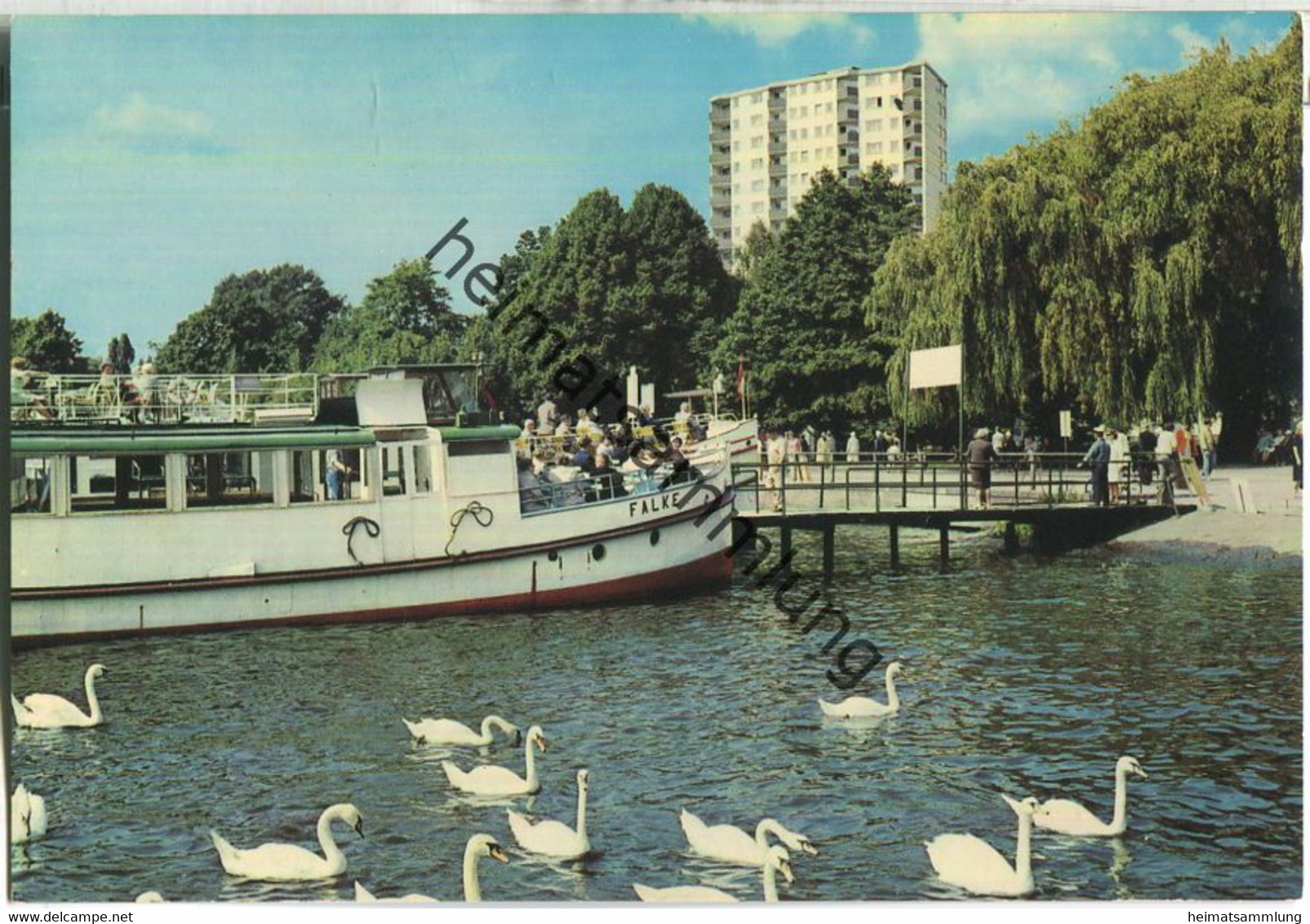 Berlin-Tegel - Dampferanlegestelle Und Strandpromenade - Dampfer Falke - Andres + Co. Verlag Berlin - Tegel