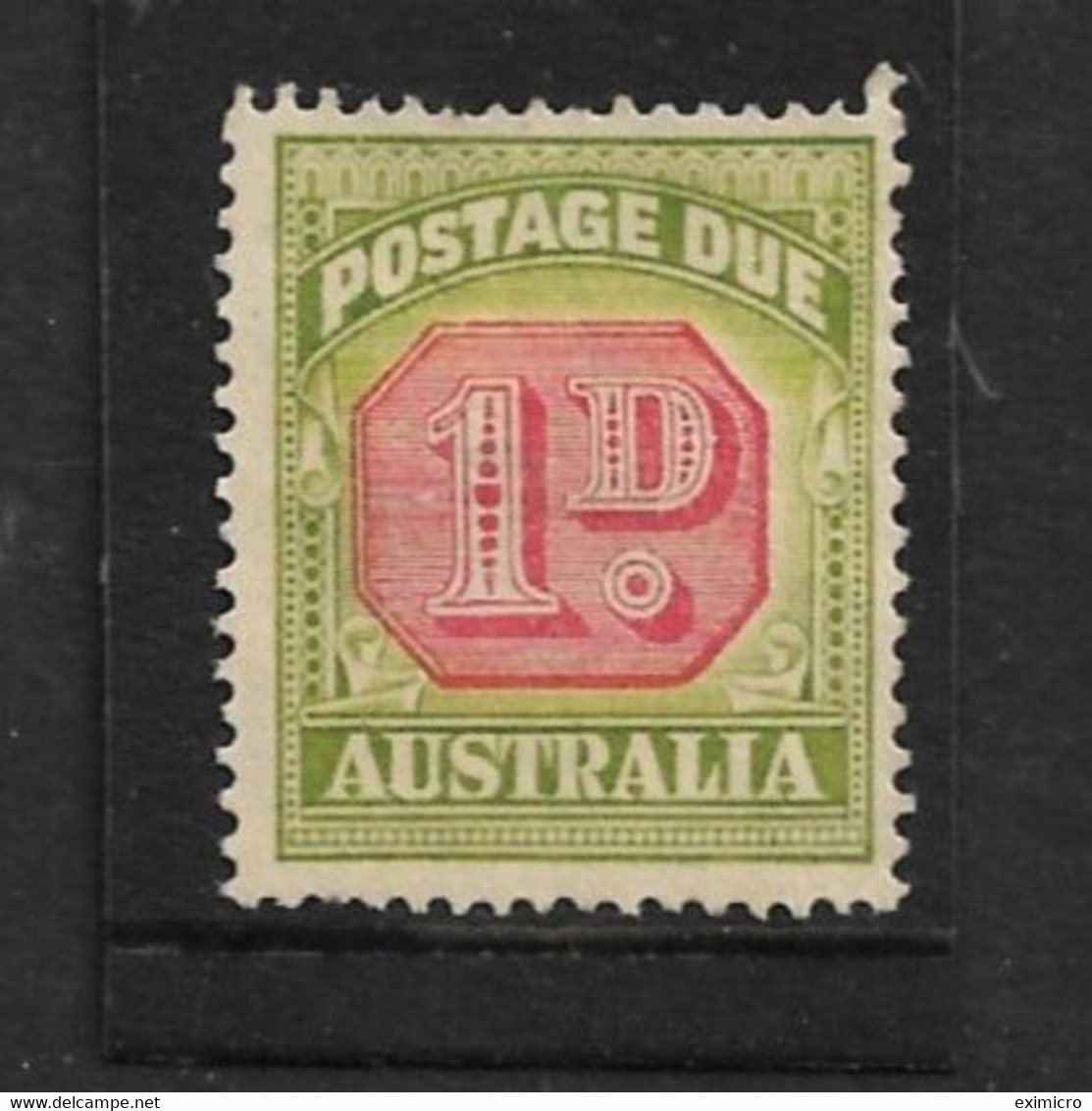 AUSTRALIA 1938 1d POSTAGE DUE (TYPE A) SG D113 MINT NO GUM Cat £20 - Impuestos