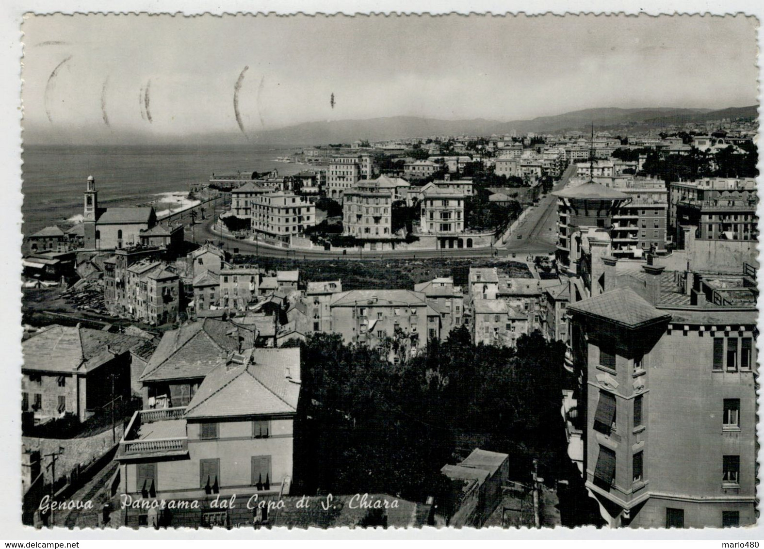 GENOVA    PANORAMA   DAL  CAPO  DI  S.  CHIARA                  (VIAGGIATA) - Genova (Genoa)