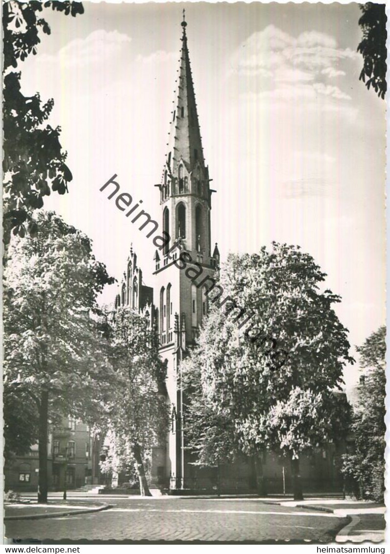 Berlin - Tegel - Herz-Jesu-Kirche - Foto-Ansichtskarte - Verlag Foto-Hübner Berlin - Tegel