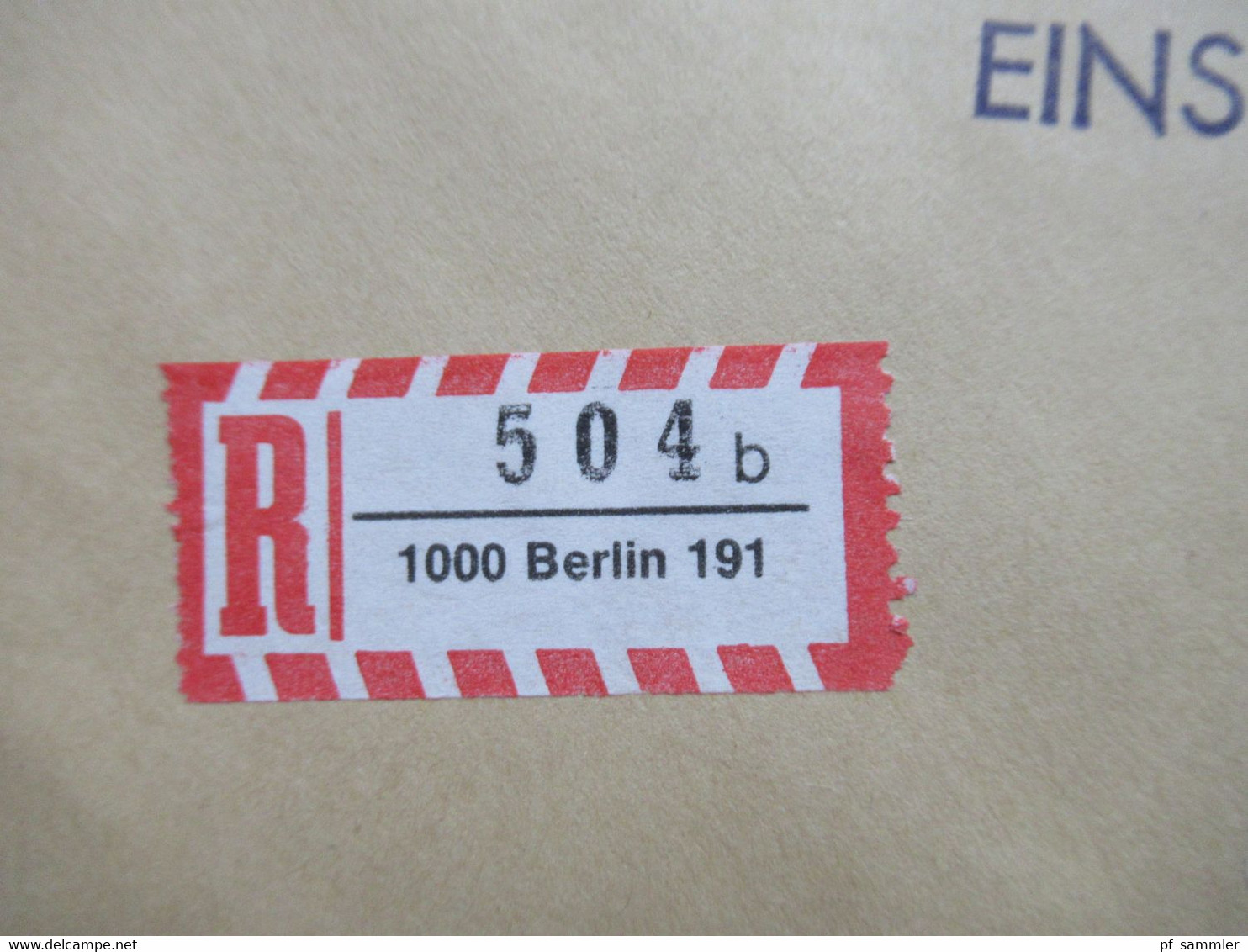 Berlin 3.7.1990 Nr. 811 MiF Mit DDR Bauwerke Nr.3351 Als Waagerechtes Paar Einschreiben 1000 Berlin 191 - Brieven En Documenten