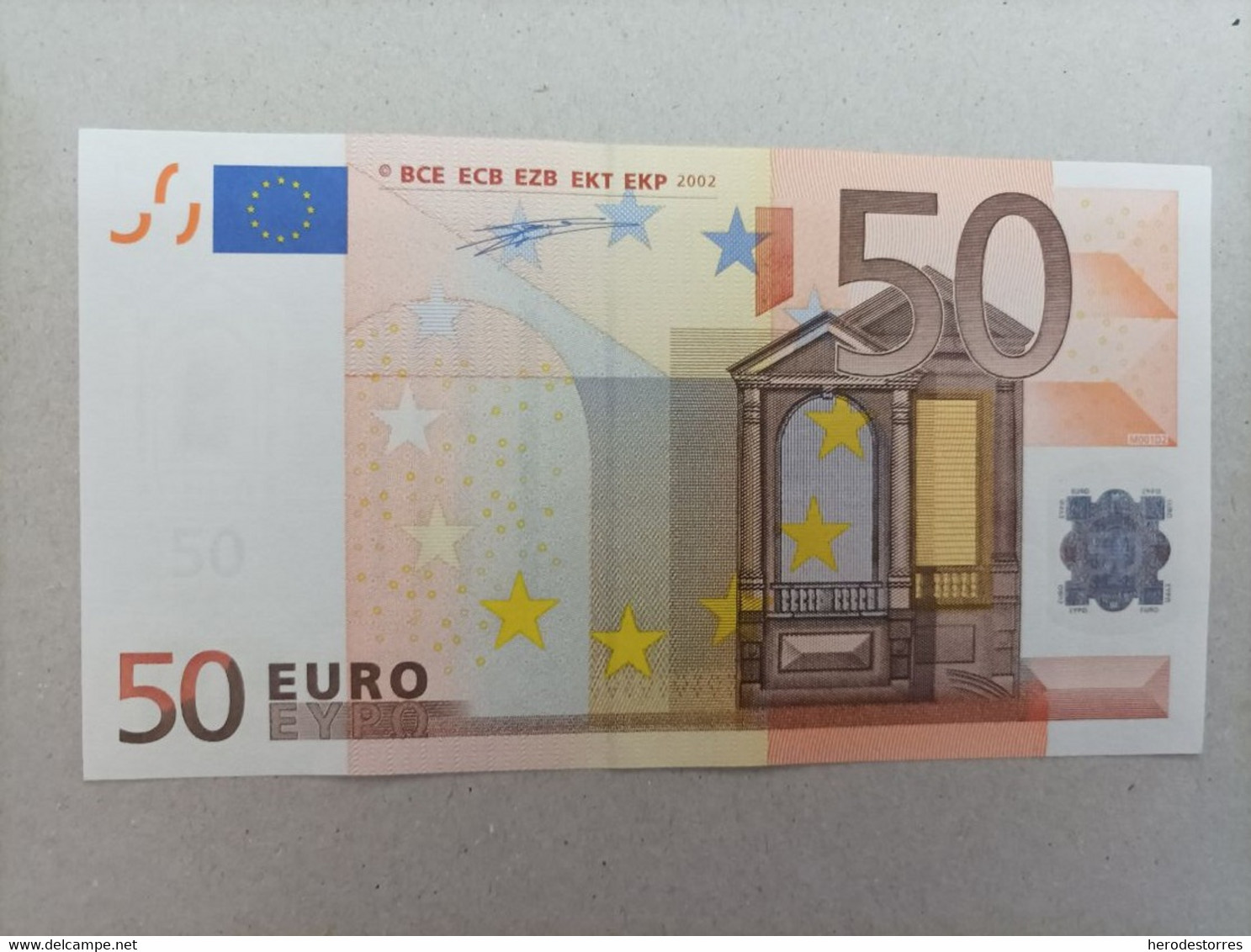 50 Euros Primera Firma De Duisemberg Plancha M001, Nº Bajisimo V00098580127, UNCIRCULATED - 50 Euro