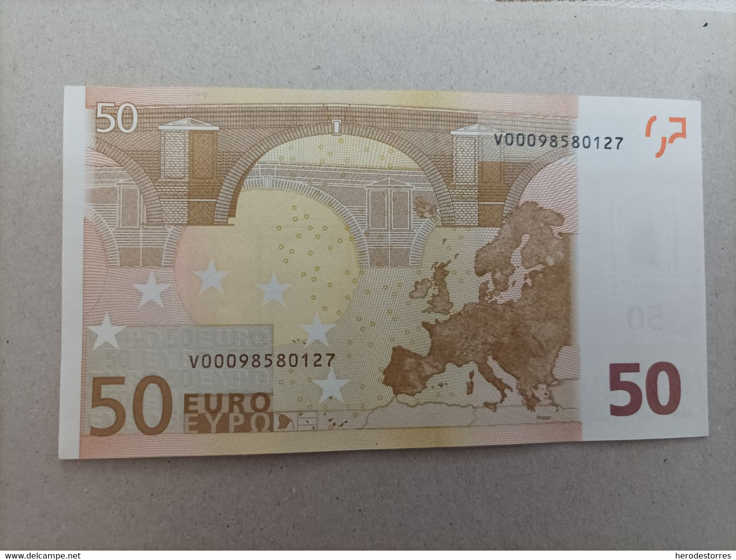 50 Euros Primera Firma De Duisemberg Plancha M001, Nº Bajisimo V00098580127, UNCIRCULATED - 50 Euro