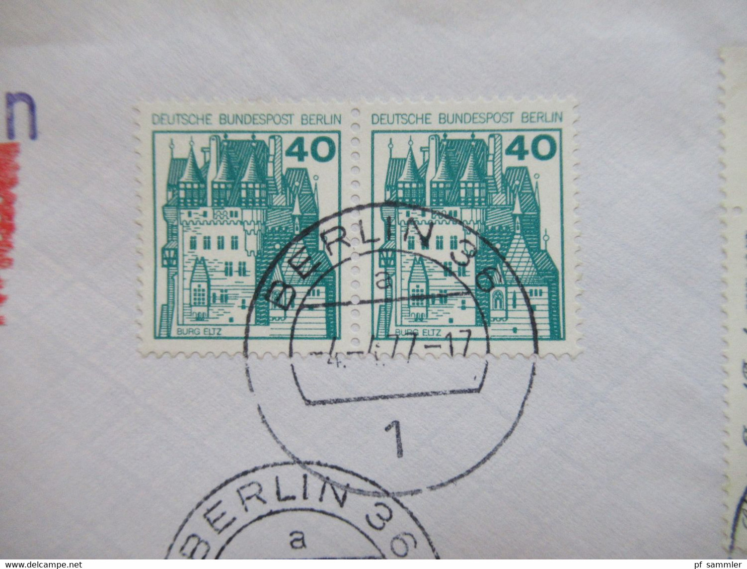 Berlin 1977 Freimarken BuS Nr.535 Waagerechtes Paar Und Nr.537 Seitenrand Rechts MiF Einschreiben 1000 Berlin 36 - Lettres & Documents