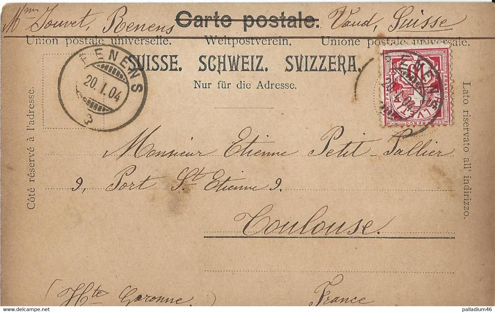 VAUD LA TOUR DE PEILZ - LE PORT - PVKZ  No 5161 - Voyagé Le 20.01.1904 - La Tour-de-Peilz