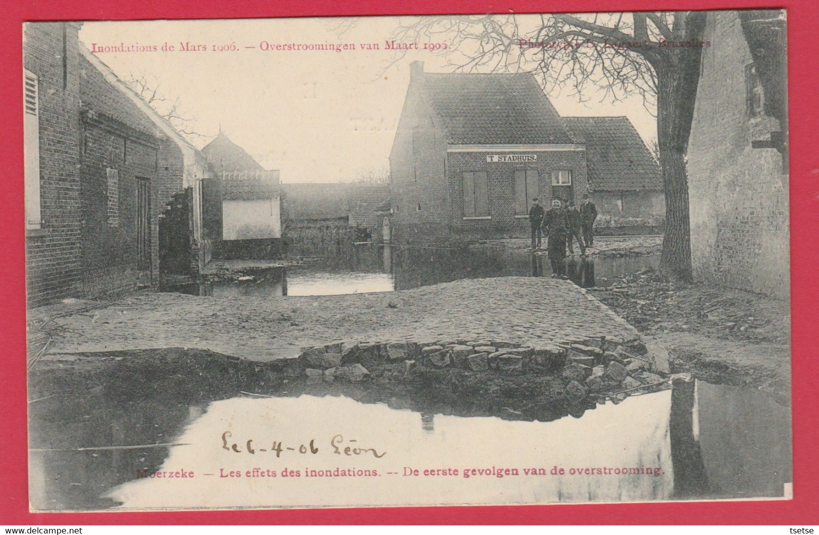 Moerzeke  - Overstroomingen Van Maart 1906 - 3 ( Verso Zien , 9 Ansichtkaarten Beschikbaar ) - Hamme