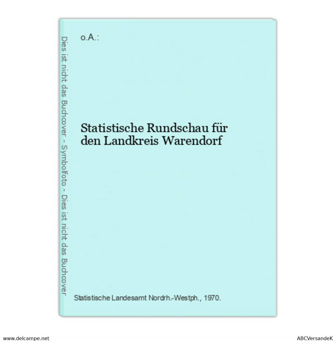 Statistische Rundschau Für Den Landkreis Warendorf - Alemania Todos