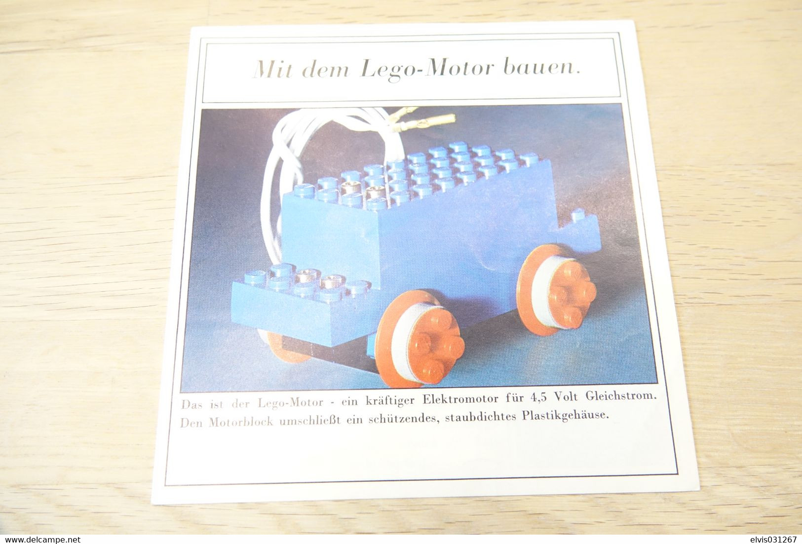 LEGO - Information Book 1966 Mit Dem Lego-Motor Bauen (3166-Ty) - Original Vintage Lego - 1966 - Kataloge