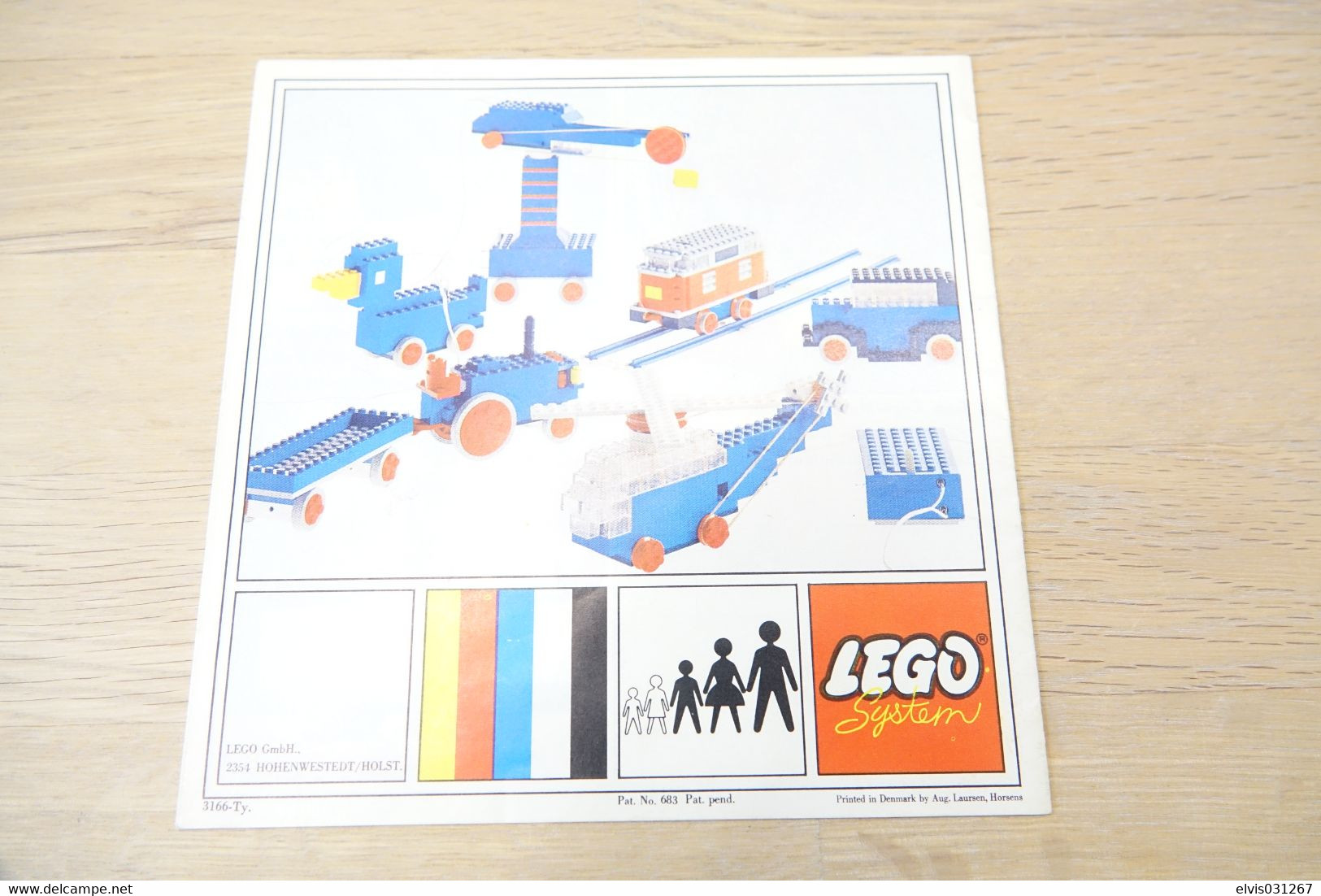 LEGO - Information Book 1966 Mit Dem Lego-Motor Bauen (3166-Ty) - Original Vintage Lego - 1966 - Catalogues